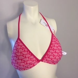 NWT Vineyard Vines S Polka Dot Whale Bikini Top